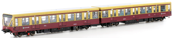 Kato HobbyTrain Lemke H305111 - German 2pc Diesel Railcar BR 480 S Bahn Berlin of the DB - Non-motorized